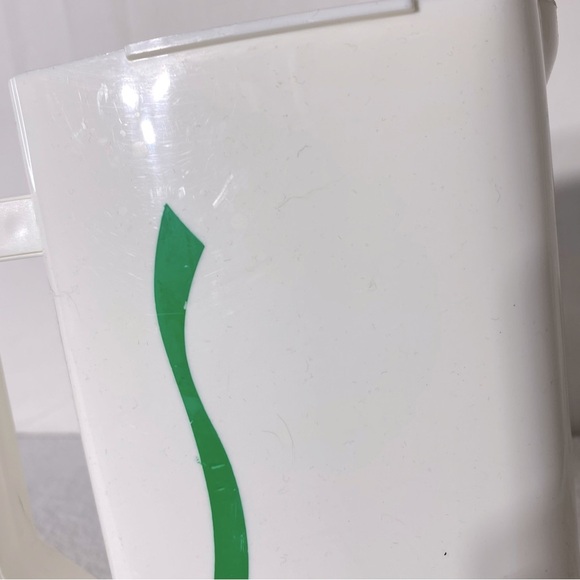 Vintage Totoon White Green Red Plastic Pitcher - Picture 8 of 14